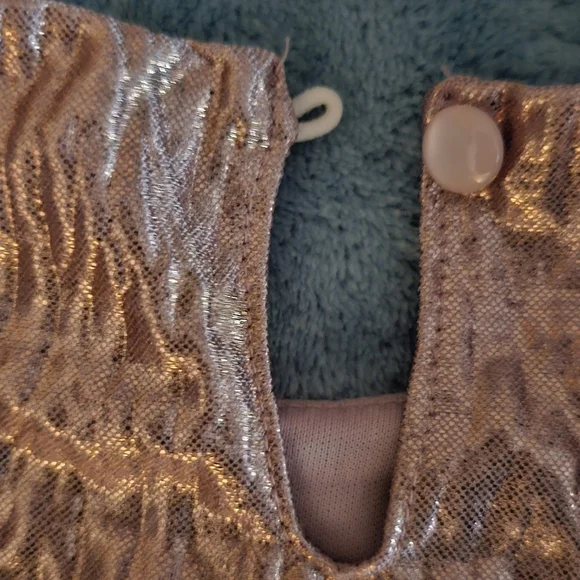 Nannette Pink and Gold Formal Kids Dress - Picture 9 of 10